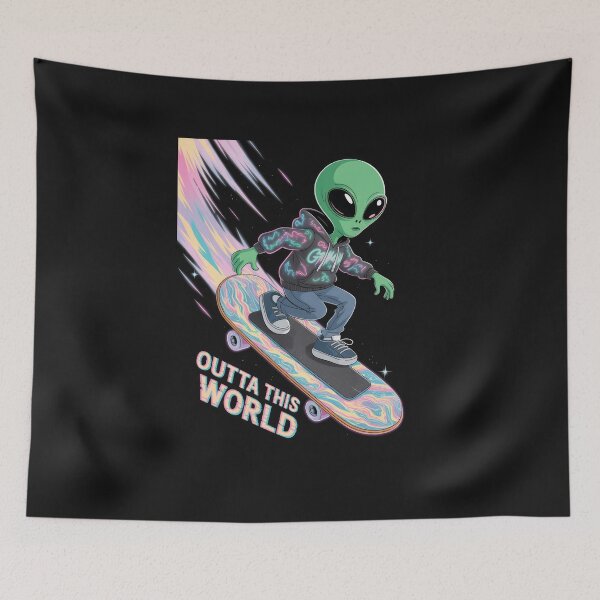 Item preview, Alien Skating Outta This World designed and sold by Enea Kelo.