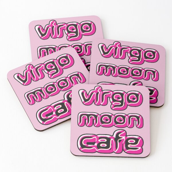 Item preview, Typography of Virgo Moon Cafe with Unique Stroke Patterns designed and sold by cremedecolor.