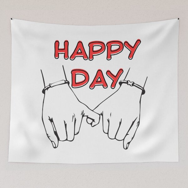 Item preview, HAPPY DAY TO YOU AND ME designed and sold by stickersrafisa.