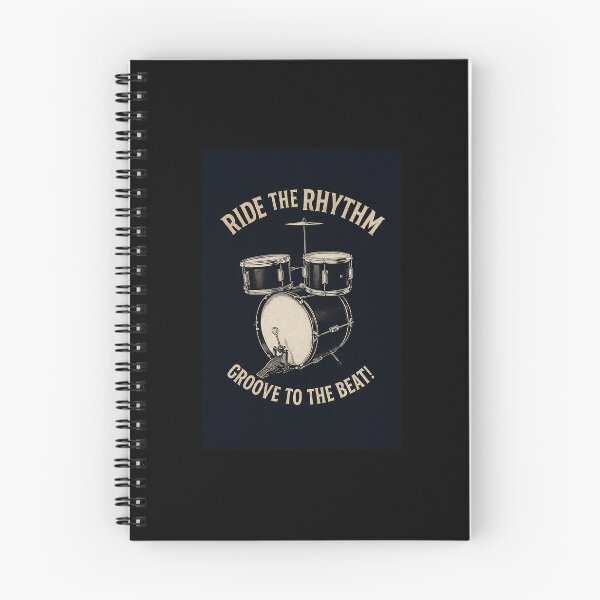 Item preview, Ride the Rhythm, Groove to the beat - drum kit illustration designed and sold by Oqueartecura.