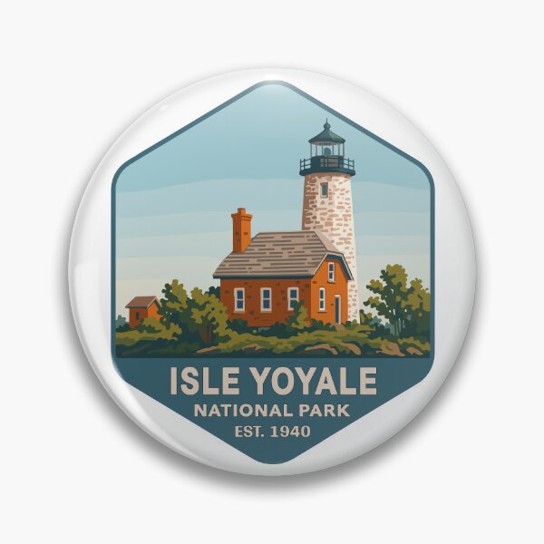 Item preview, Isle Royale National Park Retro Wilderness Sticker designed and sold by Ismeal Von.