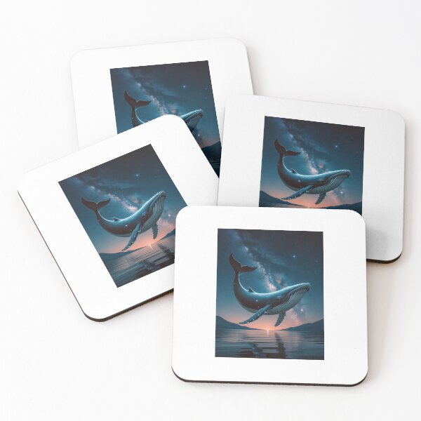 Item preview, Cosmic Whale – Surreal Galaxy Ocean Artwork designed and sold by Enea Kelo.