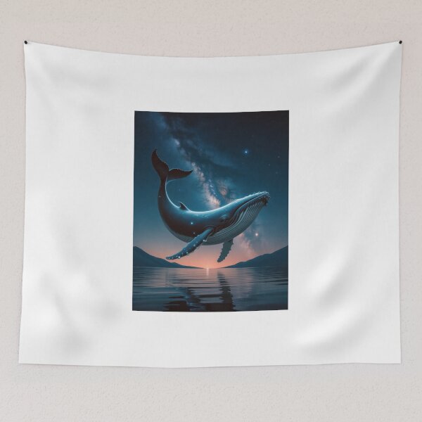 Item preview, Cosmic Whale – Surreal Galaxy Ocean Artwork designed and sold by Enea Kelo.