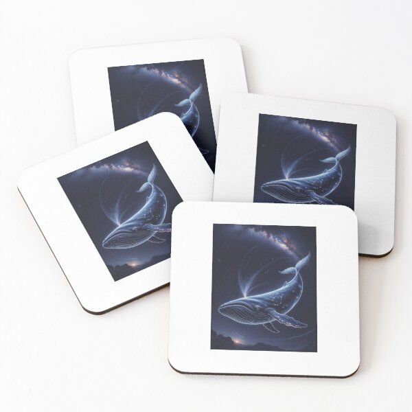 Item preview, Cosmic Whale – Surreal Galaxy Ocean Artwork designed and sold by Enea Kelo.