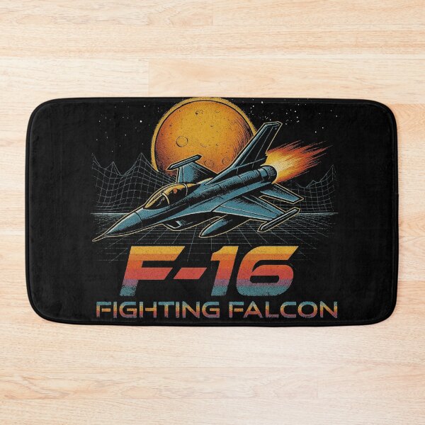 Item preview, F-16 Fighting Falcon Retro Jet Design | Vintage Military Aircraft Art designed and sold by VeroshopCR.