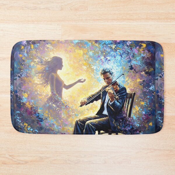 Item preview, The violinist remembers his beloved in a magical musical atmosphere that combines magic, music, and poetry. designed and sold by jotcar.