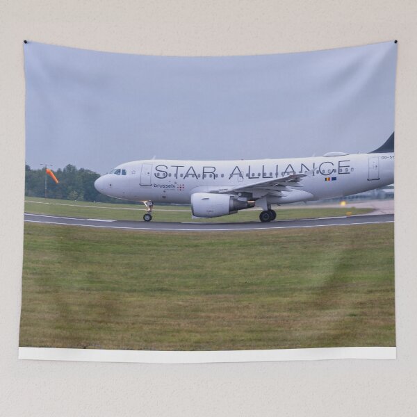 Item preview, Brussels Airlines Star Alliance Livery Airbus A319 OO-SSY MAN designed and sold by Skyframe Aviation.