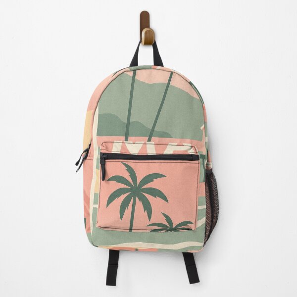 Item preview, Malibu – Pastel Retro Poster of the California Beach designed and sold by Pink & California.