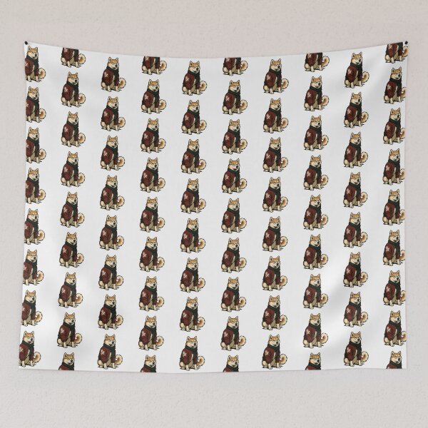 Item preview, Akita in Red Bomber Jacket with Scarf designed and sold by Flying Doggo.