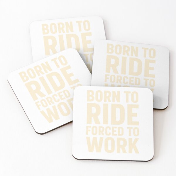 Item preview, Born to Ride Forced to Work – Bold Typographic Biker Design designed and sold by fjurcev.