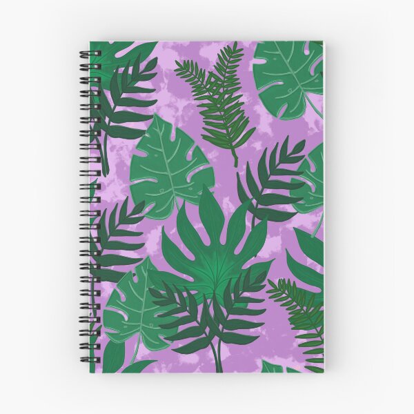 Item preview, Jungle Leaves Pattern- Purple Background designed and sold by designsbyklm.