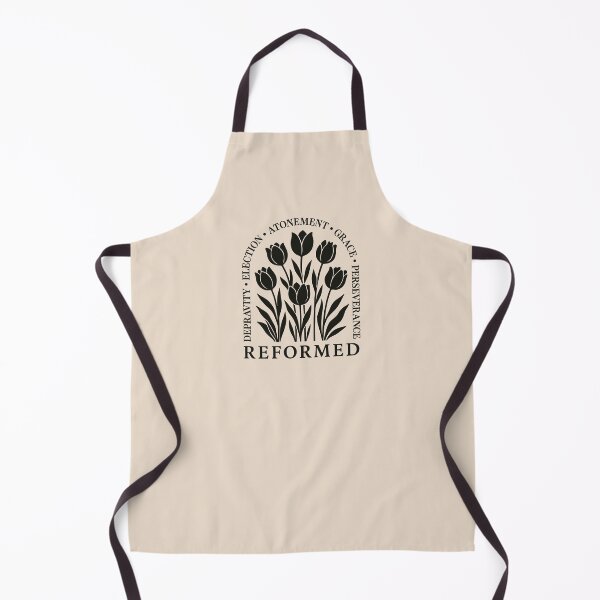 Item preview, REFORMED - DEPRAVITY, ELECTION, ATONEMENT, GRACE, PERSEVERANCE - Tulips - Black designed and sold by Glory After Tears.