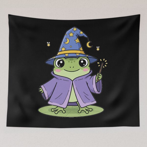 Item preview, Cute Wizard Frog designed and sold by DesignsDominus.
