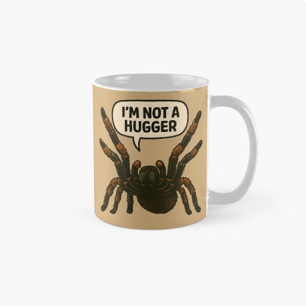 Item preview, Funny Tarantula Saying I'm Not A Hugger designed and sold by PandaTShirtShop.