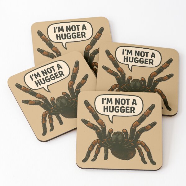 Item preview, Funny Tarantula Saying I'm Not A Hugger designed and sold by PandaTShirtShop.