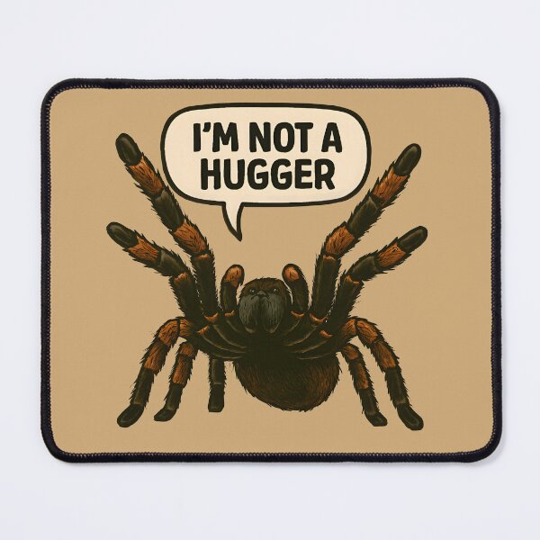 Item preview, Funny Tarantula Saying I'm Not A Hugger designed and sold by PandaTShirtShop.