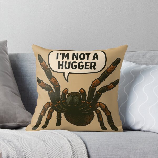 Item preview, Funny Tarantula Saying I'm Not A Hugger designed and sold by PandaTShirtShop.
