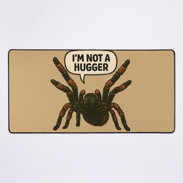 Item preview, Funny Tarantula Saying I'm Not A Hugger designed and sold by PandaTShirtShop.