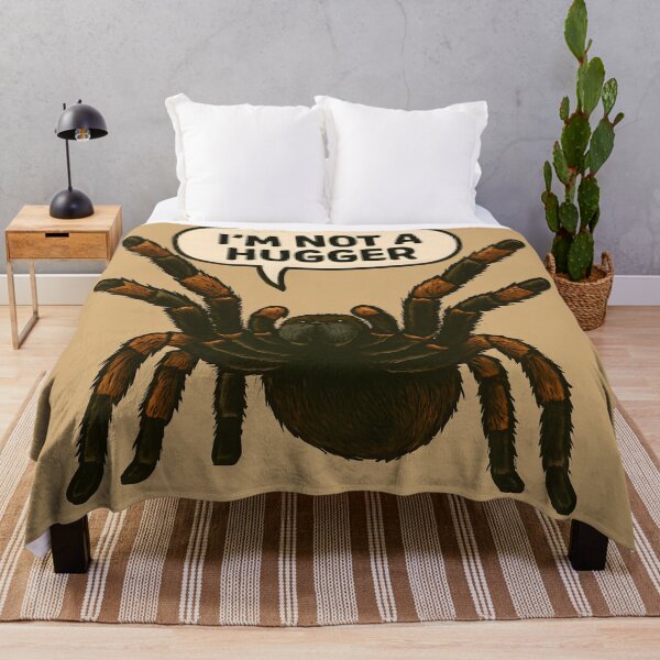 Item preview, Funny Tarantula Saying I'm Not A Hugger designed and sold by PandaTShirtShop.
