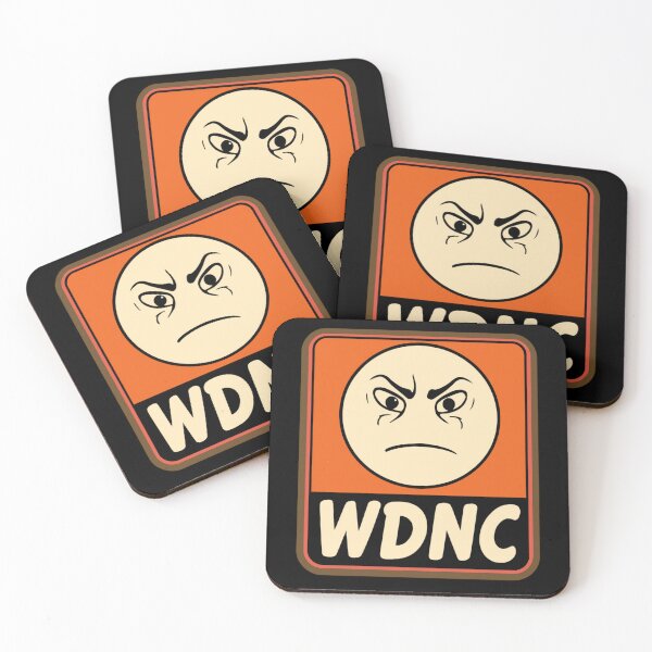 Item preview, WDNC Angry Face Logo – We Do Not Care Club Halloween Badge designed and sold by jelonkaa.