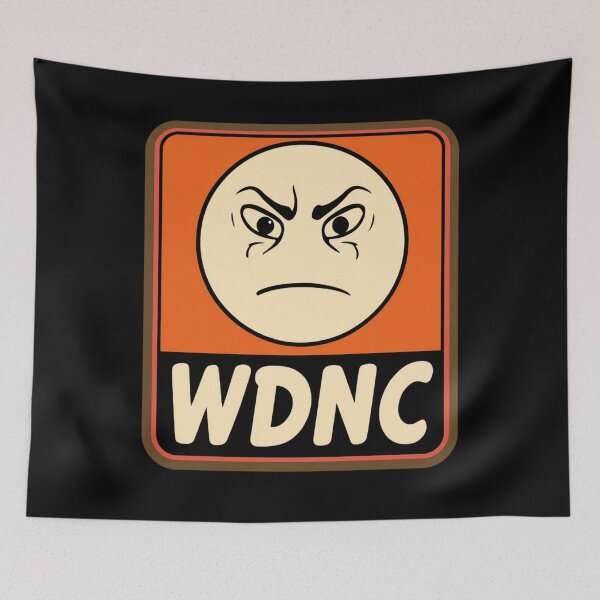 Item preview, WDNC Angry Face Logo – We Do Not Care Club Halloween Badge designed and sold by jelonkaa.