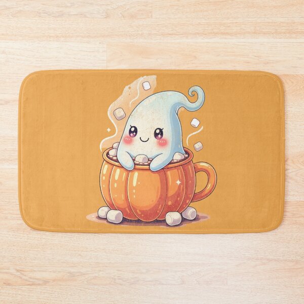 Item preview, Kawaii Ghost in Pumpkin Mug of Cocoa designed and sold by AwesomeBeyondLimits.