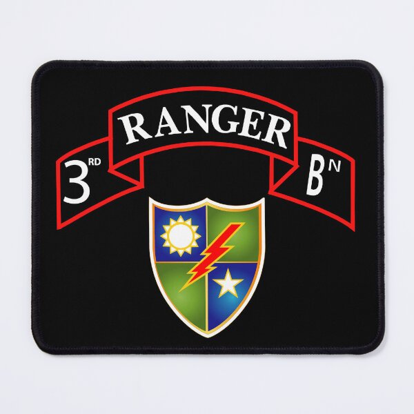 Item preview, SOF - 3rd Ranger Battalion Scroll with DUI X 300 designed and sold by Military Insignia Products.