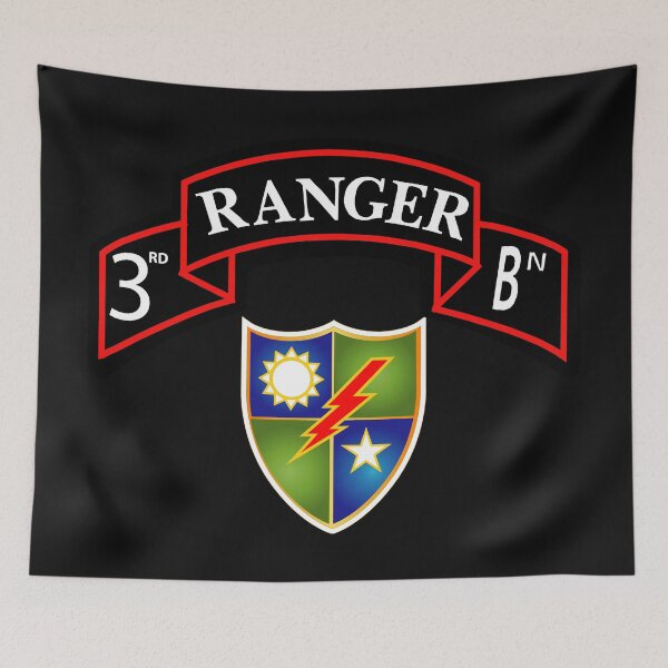 Item preview, SOF - 3rd Ranger Battalion Scroll with DUI X 300 designed and sold by Military Insignia Products.