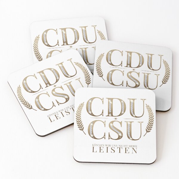Item preview, CDU CSU – Glittering legacy in a gold frame designed and sold by VariousGoodies.