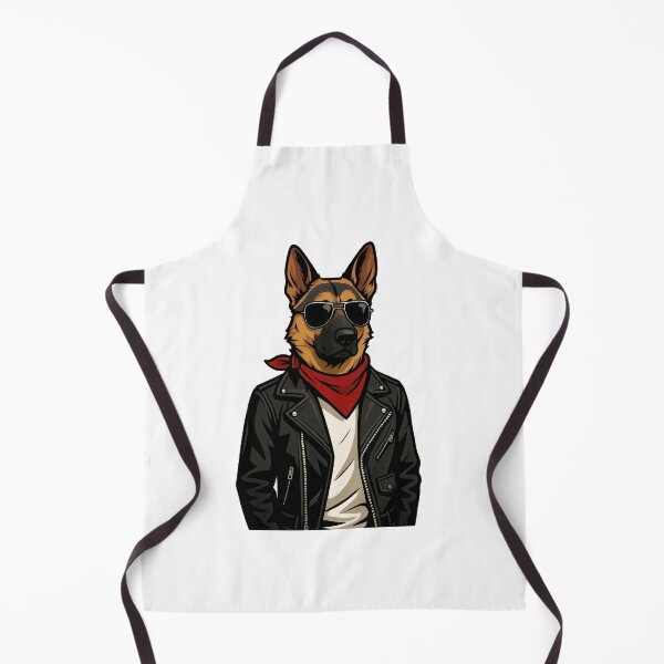 Item preview, German Shepherd Cool Leather Jacket Illustration designed and sold by Flying Doggo.