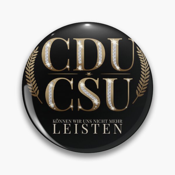 Item preview, CDU CSU – Glittering legacy in a gold frame designed and sold by VariousGoodies.