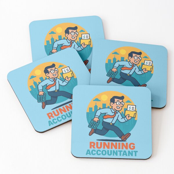 Item preview, Playful Business Humor – Running Accountant Illustration for Gifts designed and sold by AlexKramer.