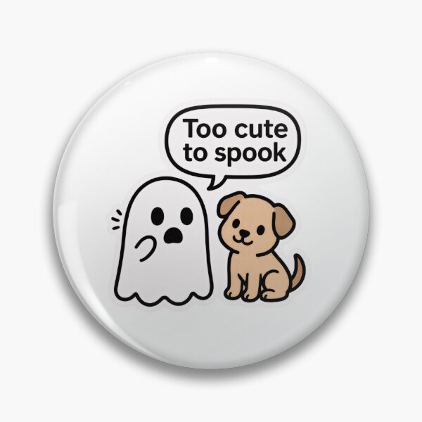 Item preview, Sweet Ghost & Dog – Too cute to spook designed and sold by FunnyCuteArt.