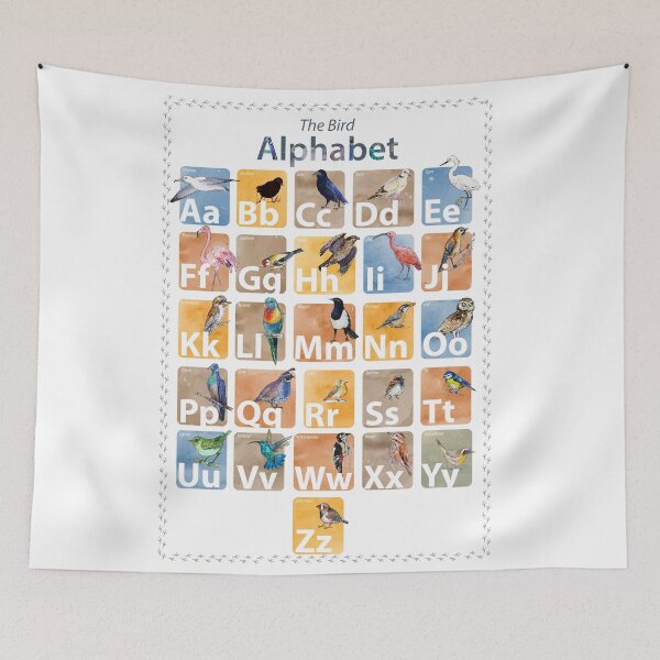 Item preview, Bird alphabet poster designed and sold by Redilion.