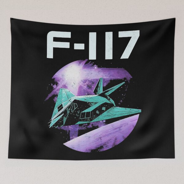 Item preview, F-117 Stealth Fighter Retro Design | Vintage Military Jet Artwork designed and sold by VeroshopCR.