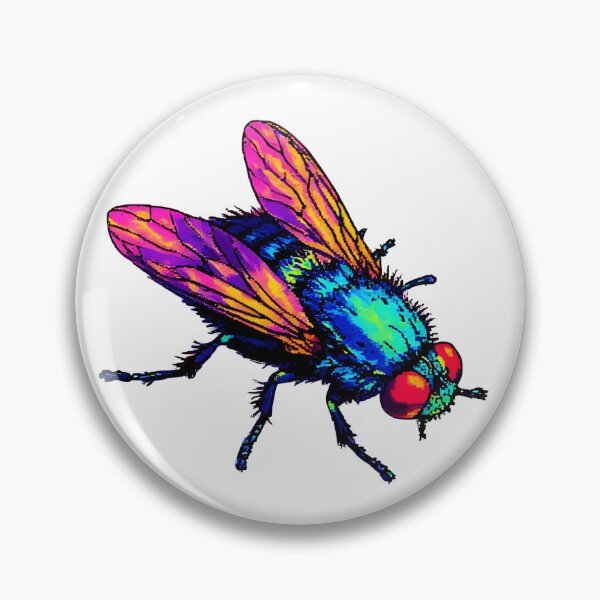 Item preview, Colorful Pixel Art Fly designed and sold by Glitch Beast Pixel Art.