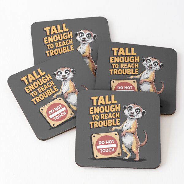 Item preview, meerkat - funny meerkat - meerkat lover - standing meerkat - meerkat animal art - safari animal - desert animal - quirky animal - meerkat nature lover - meerkat squad designed and sold by JansenGS.