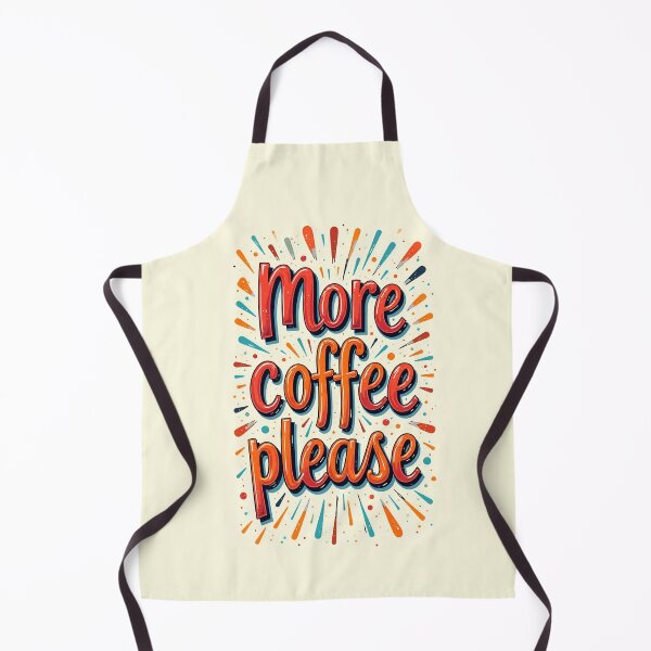 Item preview, More Coffee Please" Poster with Comic Typography and Vibrant Color Burst for Coffee Lovers designed and sold by Artegil89.