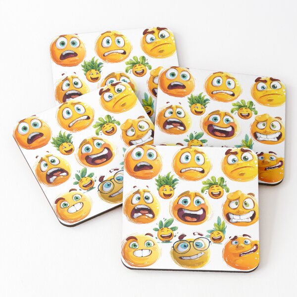 Item preview, Funny Emoji Faces Design – Cute & Expressive Cartoon Emotions designed and sold by DesignArtist.ia.