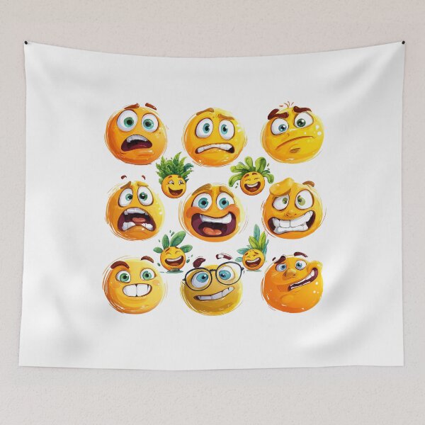 Item preview, Funny Emoji Faces Design – Cute & Expressive Cartoon Emotions designed and sold by DesignArtist.ia.