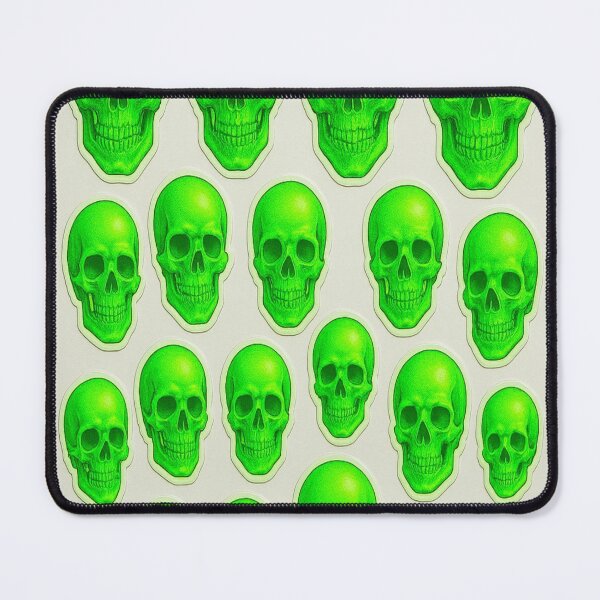 Item preview, Bone Chilling: Glow In The Dark Neon Green Realistic Skull Sticker Set for Halloween designed and sold by "TXSiSsY's TRIUMPH BY GRACE".