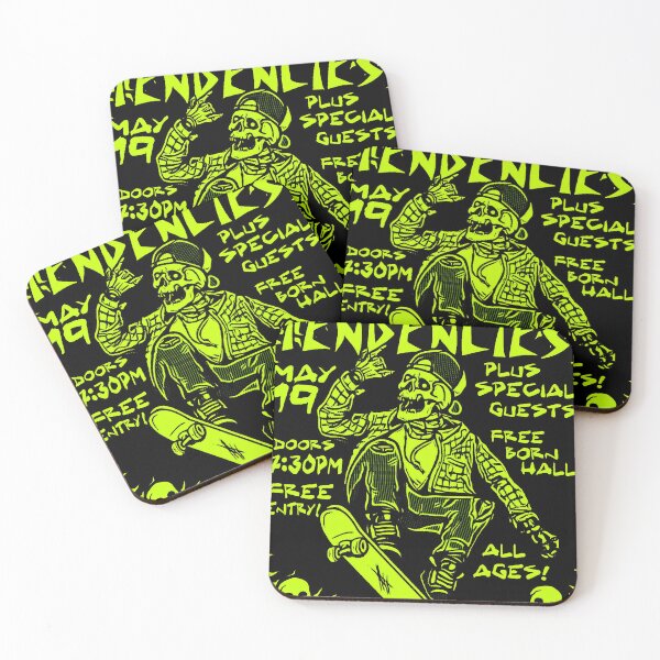 Item preview, SUICIDAL TENDENCIES SKATER NEON GREEN FANART DESIGN PRINT designed and sold by Campbell0395.