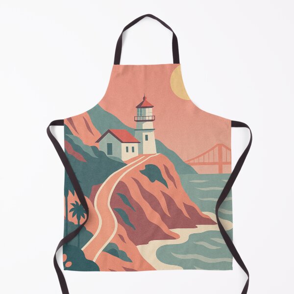 Item preview, Point Reyes – Vintage California Lighthouse Poster designed and sold by Pink & California.