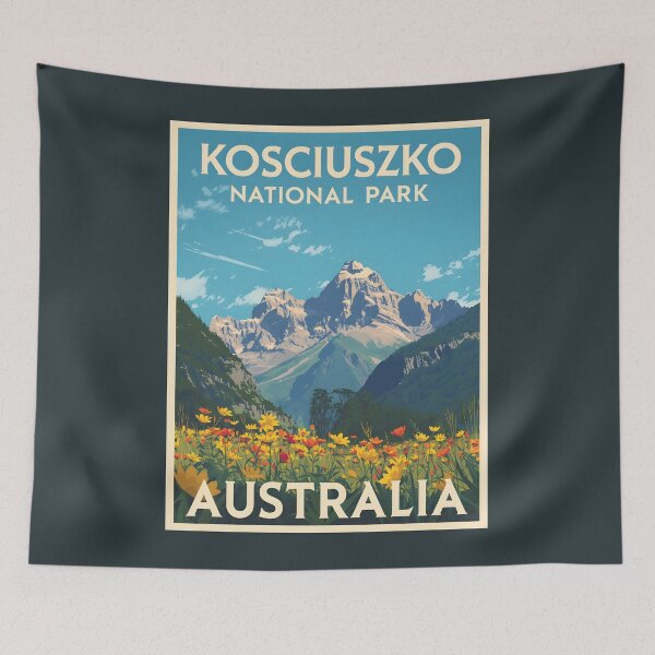 Item preview, Kosciuszko National Park - Australia  designed and sold by GoodOldVintage.
