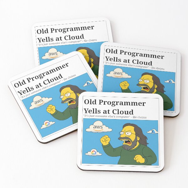 Item preview, Old Programmer Yells At Cloud designed and sold by skoolsarecool.