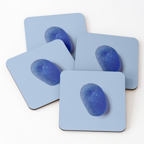 Item preview, Blue japandi sea glass designed and sold by mari tishina.