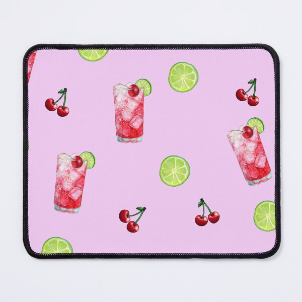 Item preview, Cherries Limes Cocktails designed and sold by Anna Sirbu Art.