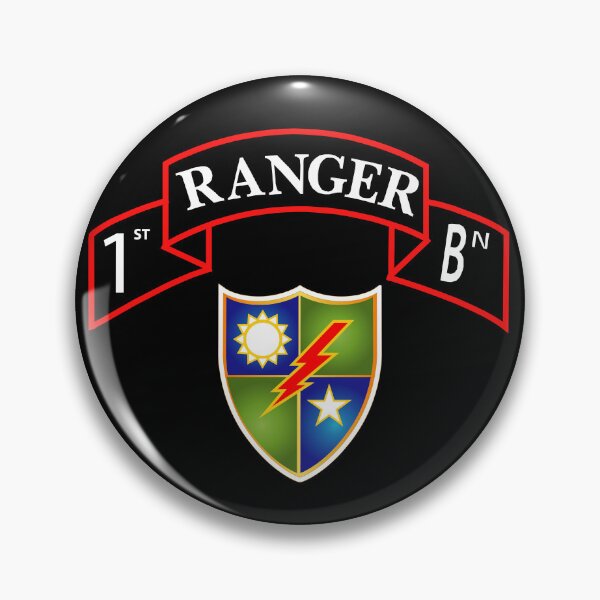 Item preview, SOF - 1st Ranger Battalion Scroll with DUI X 300 designed and sold by Military Insignia Products.