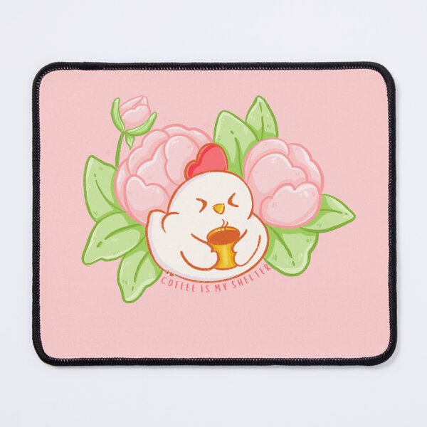 Item preview, Cute little hen drinking Coffee kawaii sticker designed and sold by paperfullyyours.