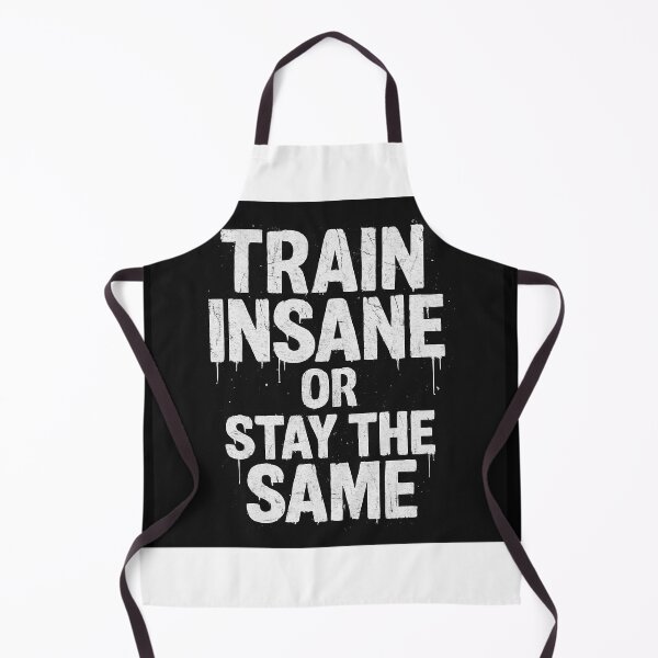 Item preview, “Train Insane or Stay the Same – Hardcore Fitness Motivation Design” designed and sold by AtikumW.